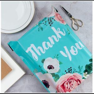 New chic floral thank you mailers